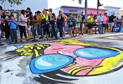 The Lake Worth Beach Street Painting Festival returns on Saturday and Sunday. (Lee Hershfield / South Florida 蜜兔直播 file)